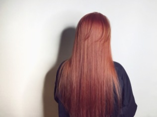 長髮 染髮 玫瑰髮色