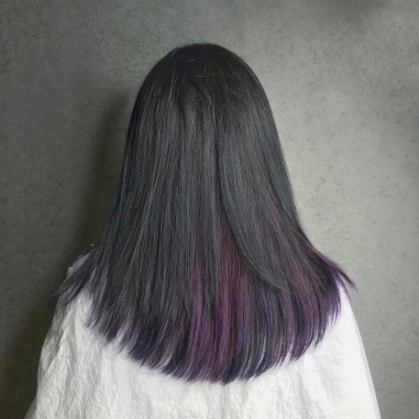 染髮推薦 低調特殊色 藍紫灰